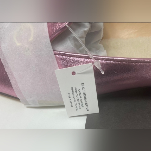 Coach Irene Shearling Metalic Pink Mules size 9 - Picture 7 of 12